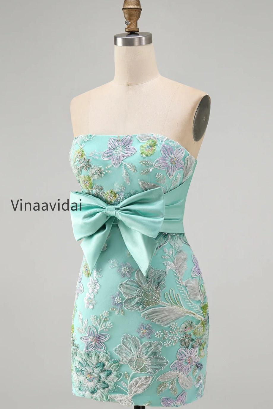 floral-mint-green-sequin-tight-short-homecoming-dress-with-bow