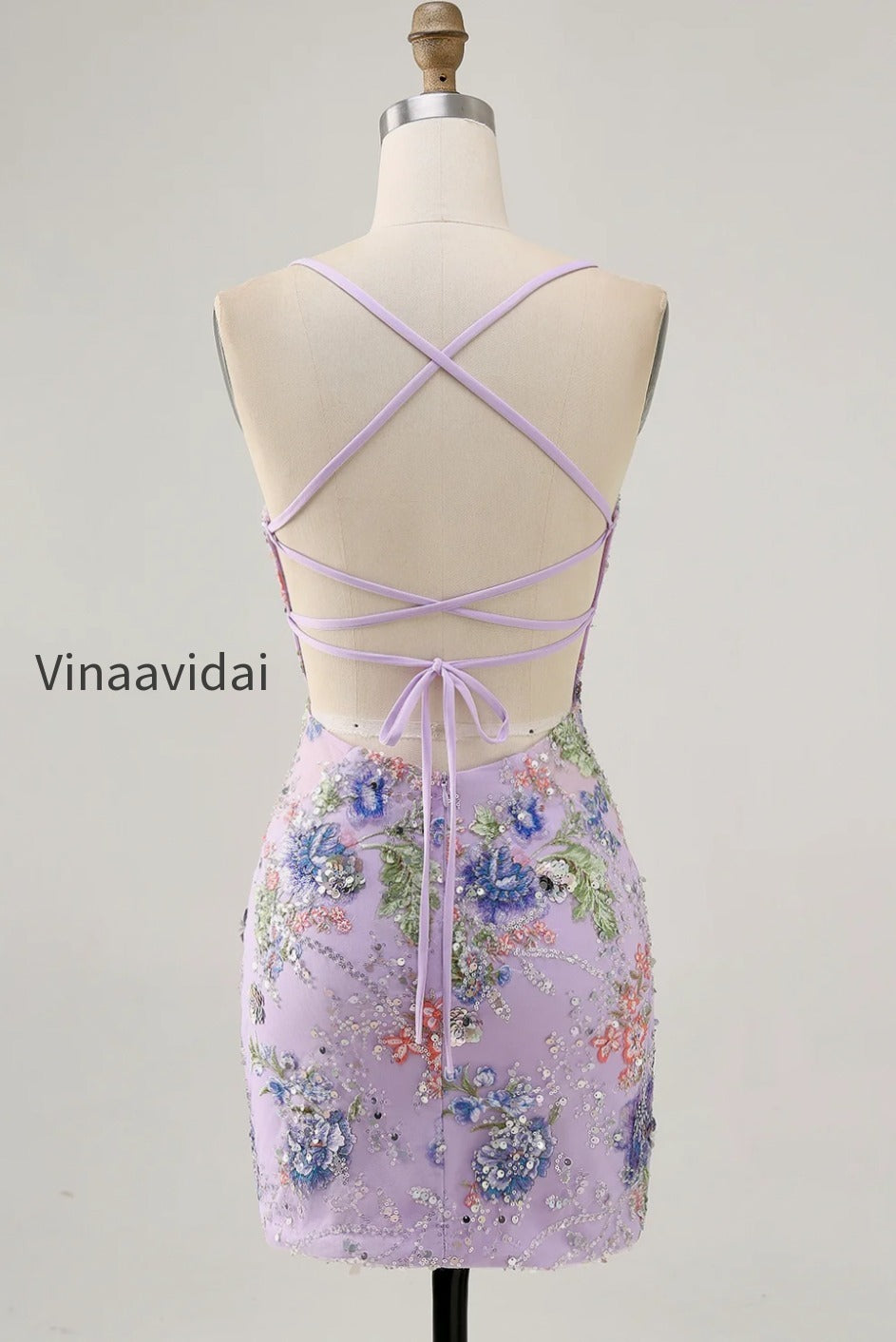 sparkly-pink-beaded-floral-short-tight-homecoming-dress-with-sequins