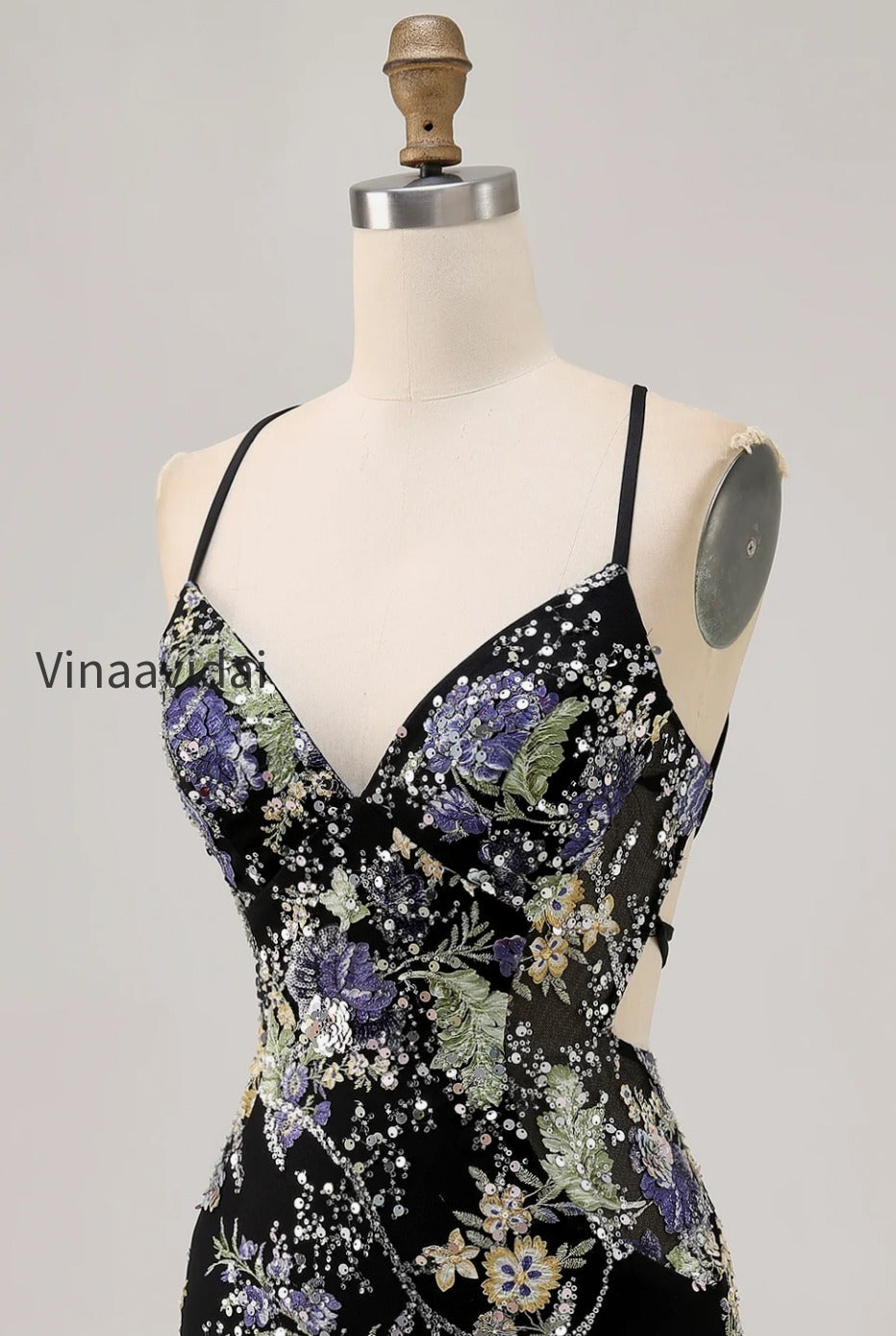 sparkly-pink-beaded-floral-short-tight-homecoming-dress-with-sequins
