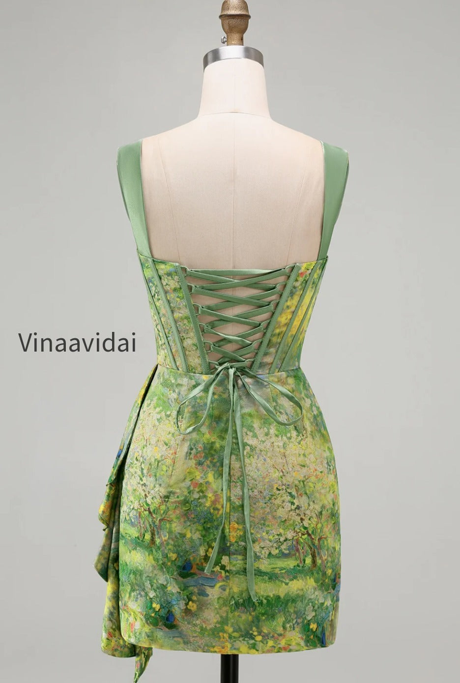 floral-apricot-corset-ruched-tight-short-homecoming-dress-with-beading