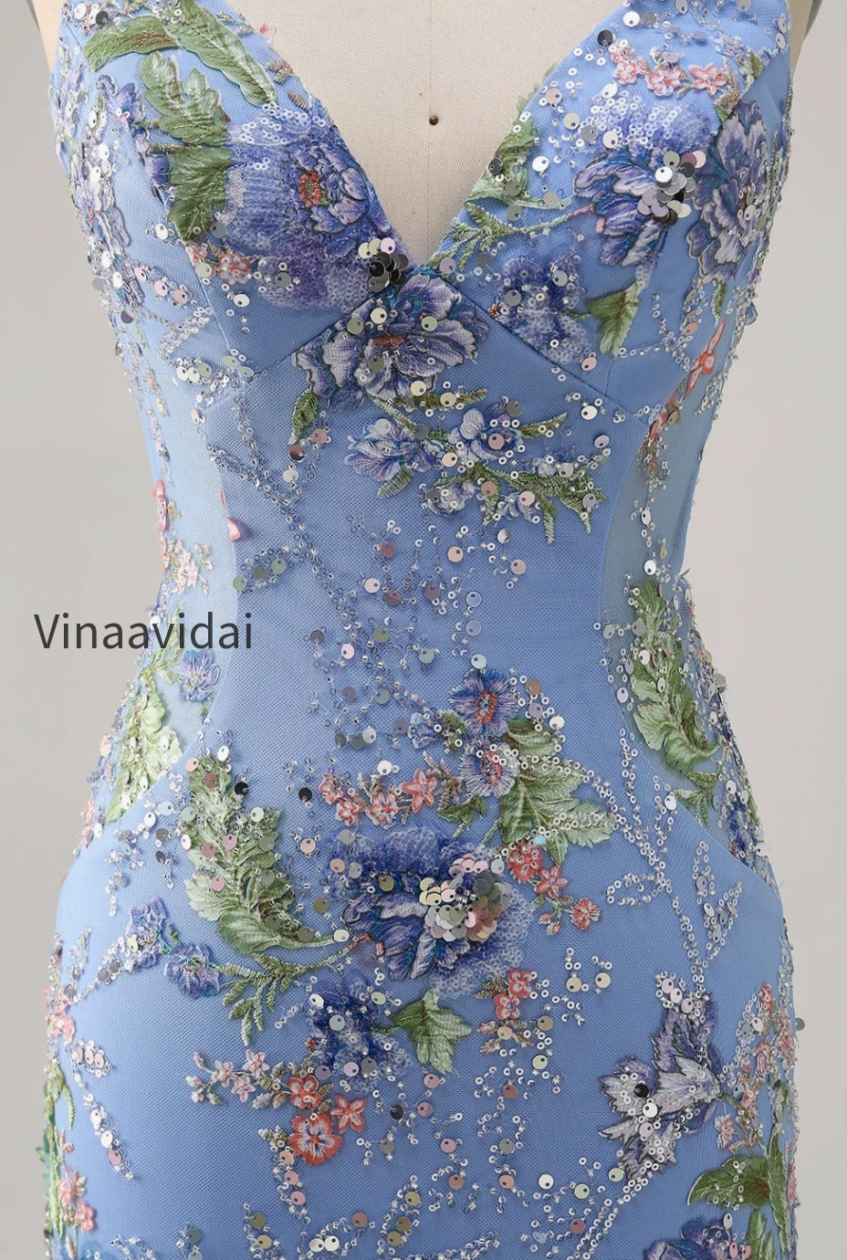 sparkly-pink-beaded-floral-short-tight-homecoming-dress-with-sequins