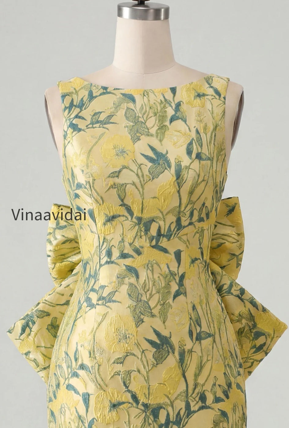floral-pink-green-tight-boat-neck-short-homecoming-dress-with-bow