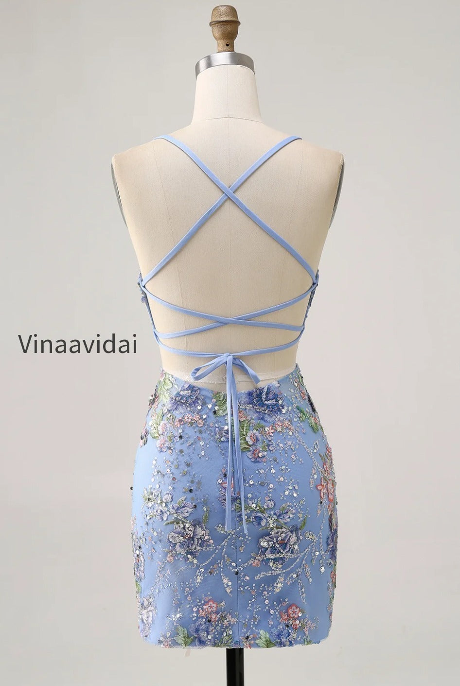 sparkly-pink-beaded-floral-short-tight-homecoming-dress-with-sequins
