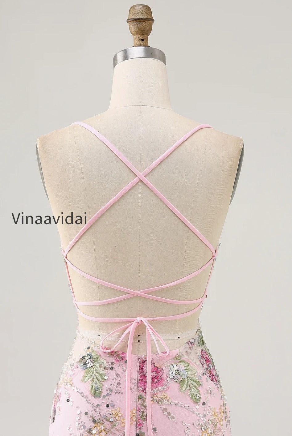 sparkly-pink-beaded-floral-short-tight-homecoming-dress-with-sequins