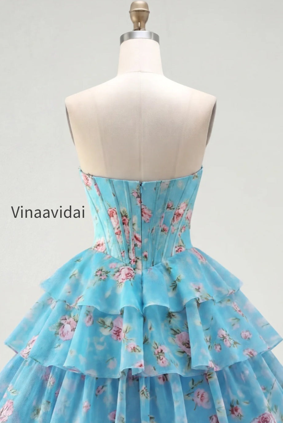 yellow-a-line-floral-corset-short-fringed-strapless-homecoming-dress-with-ruffles