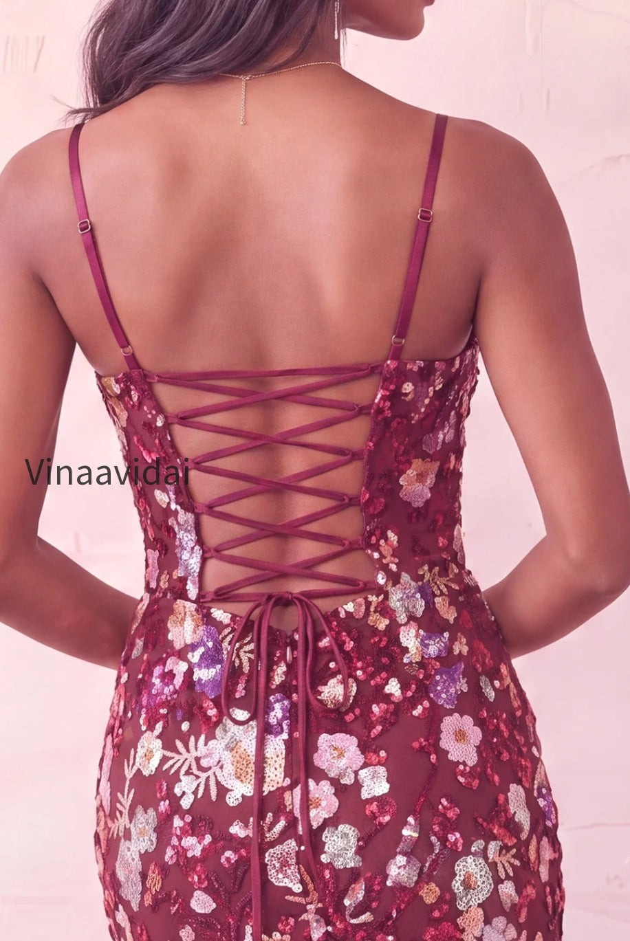 sparkly-floral-pink-sequin-corset-tight-short-homecoming-dress