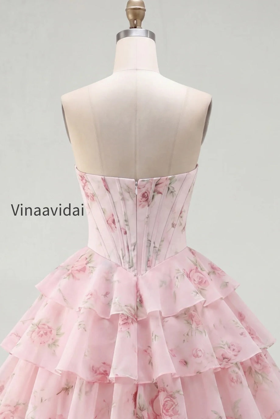 yellow-a-line-floral-corset-short-fringed-strapless-homecoming-dress-with-ruffles
