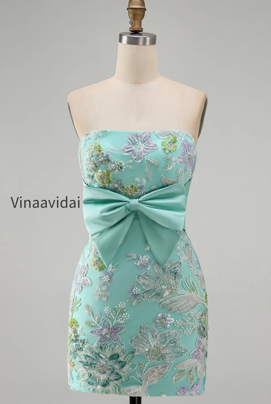 floral-mint-green-sequin-tight-short-homecoming-dress-with-bow
